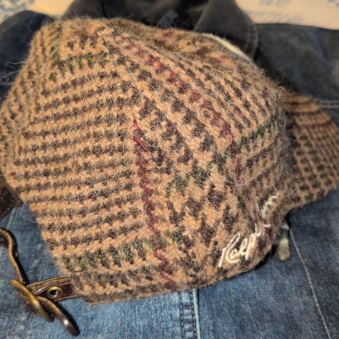 美品】ラルフローレングレンチェックツイード ボールキャップ - メルカリ