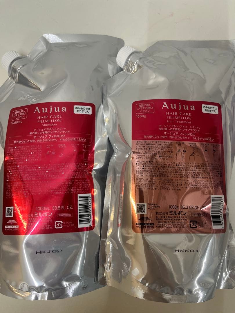 オージュア フィルメロウシャンプー1000m&トリートメント1000g新品未