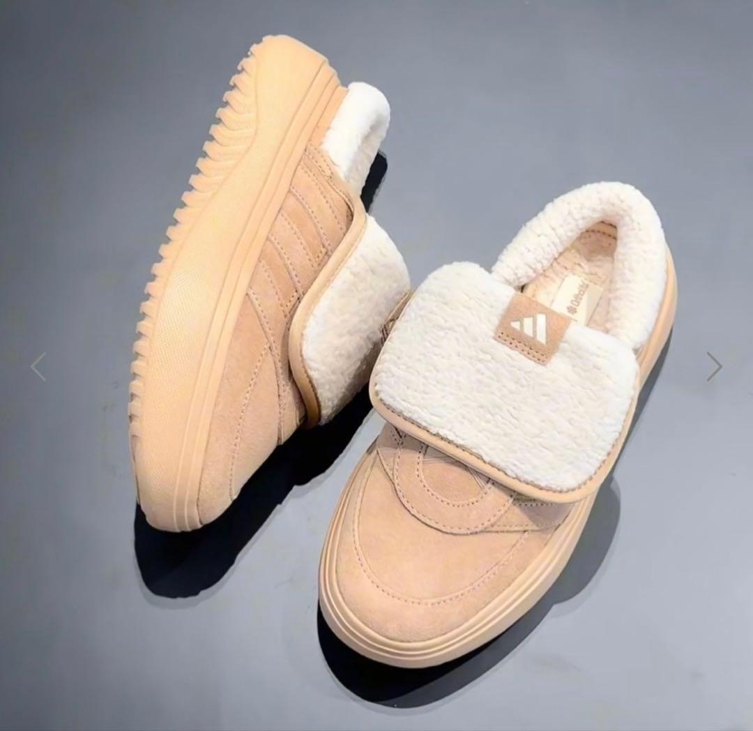 韓国限定】24.5cmアディダスGRAND COURT MULEベージュ