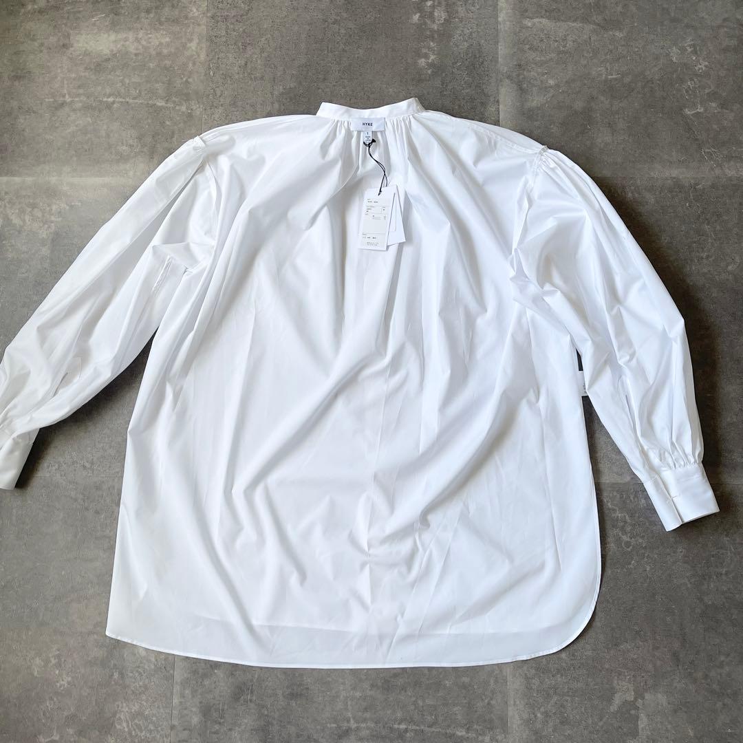 ハンナ 様専用 HYKE T/C ギャザーシャツ サイズ1 ブラウス ホワイト