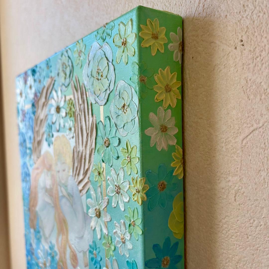 天使の安らぎ 原画｜テクスチャーアート・癒しのインテリア絵画 30cm