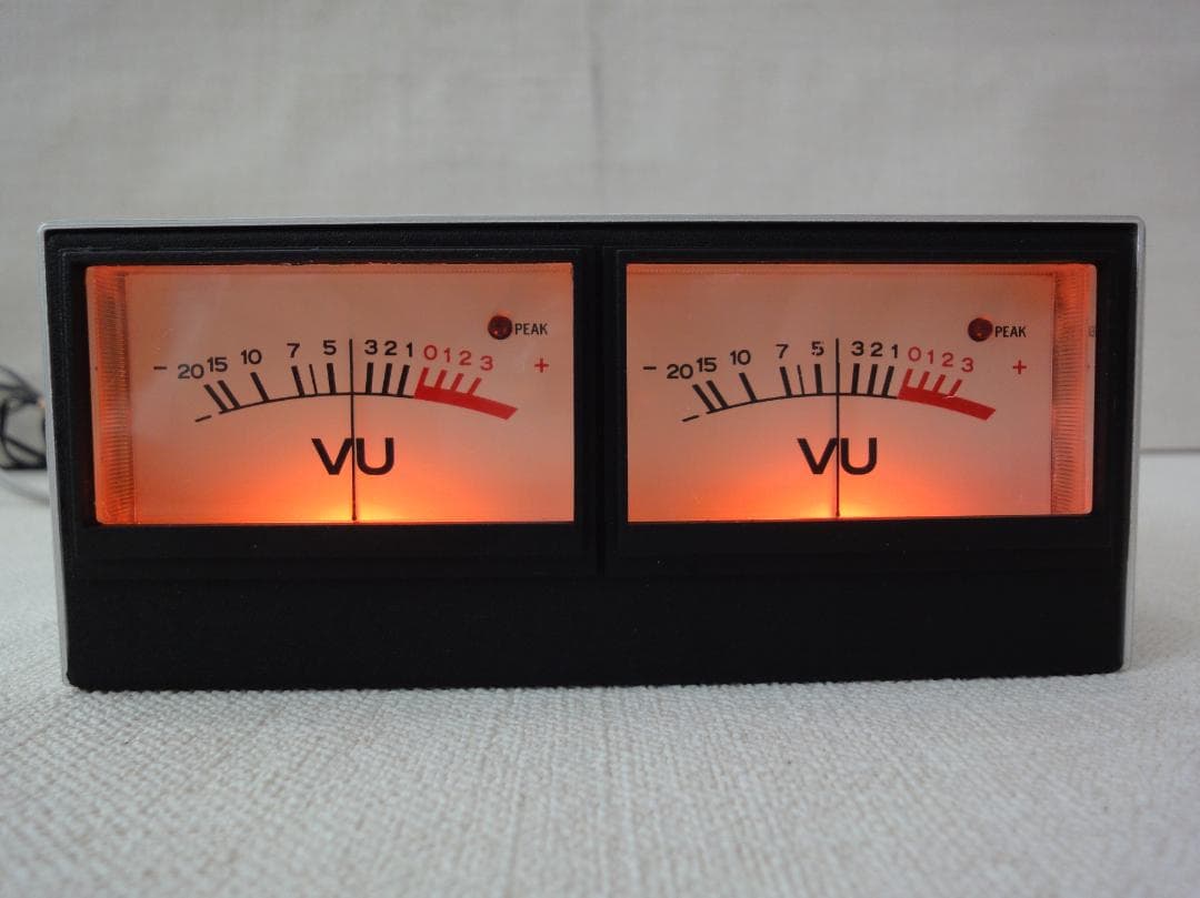 自作ステレオVUメーター204号機(TEACピーク表示機能LED付) - メルカリ