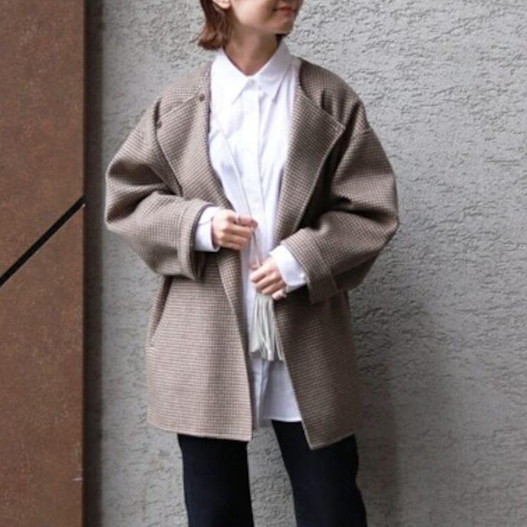 美品✨『SLOBE IENA』ハミルトン リバー ウール ショート コート F