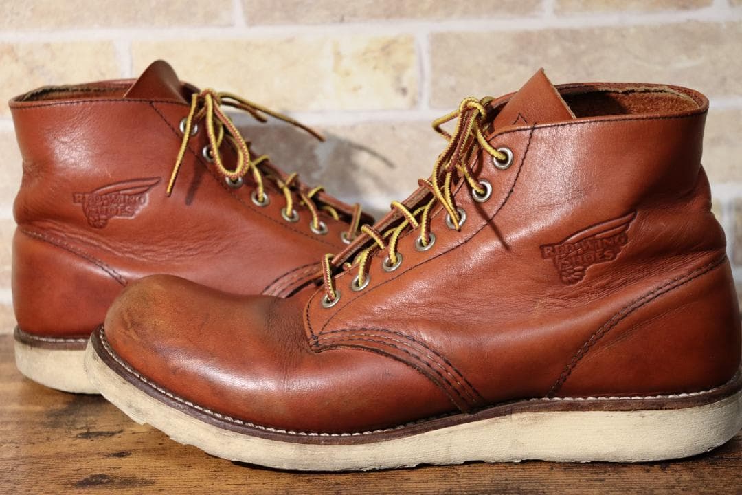 レッドウィング　8166　26.5cm　US8.5D　オロラセット　赤茶　09年