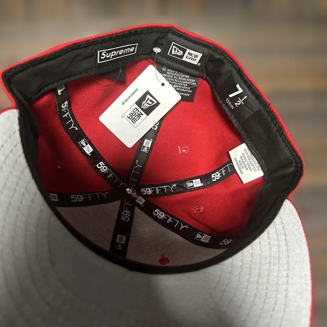 Supreme 59FIFTY 赤キャップ サイズ7 - メルカリ