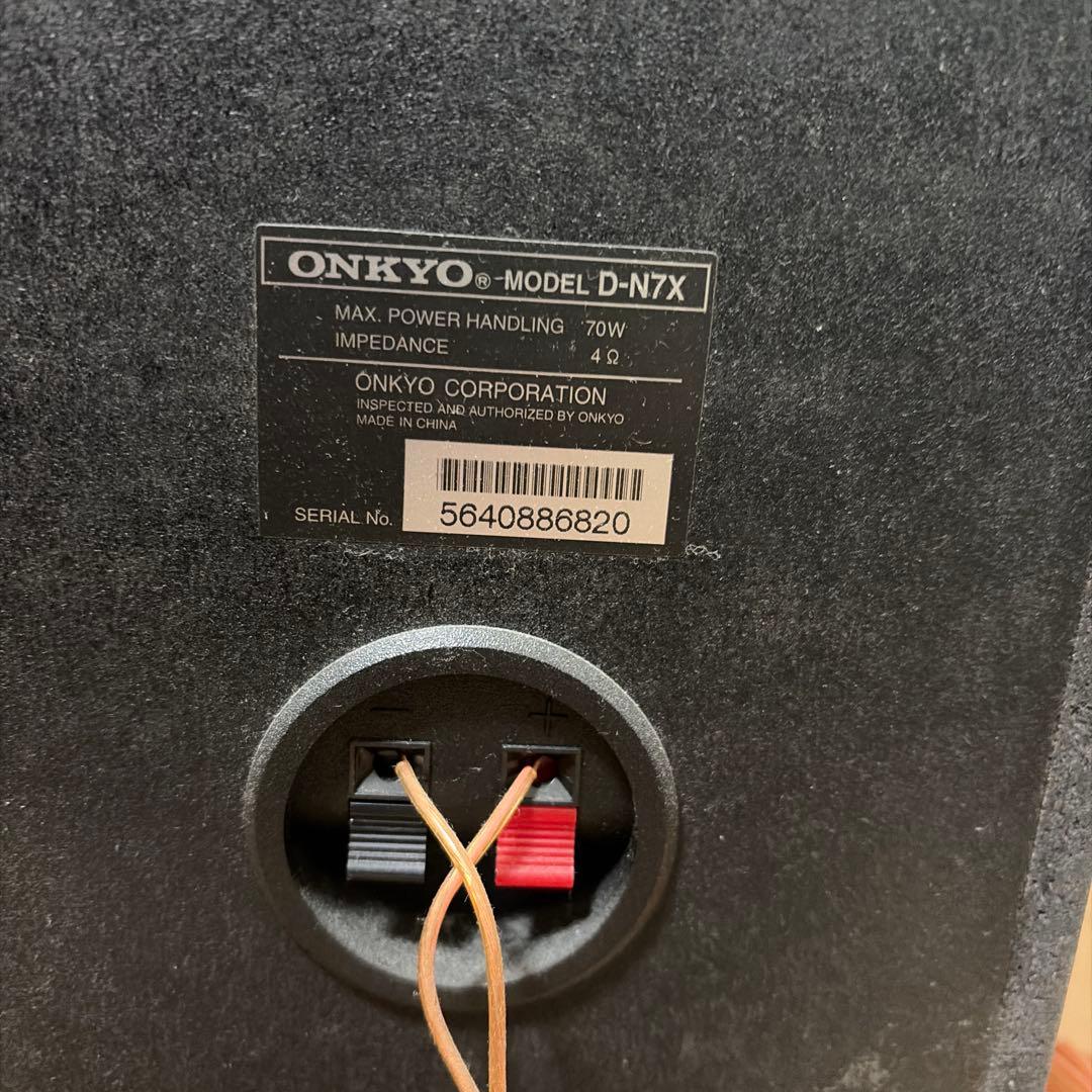 ジャンク品/ONKYO FR-N9NX ミニコンポ スピーカー/リモコン説明書付