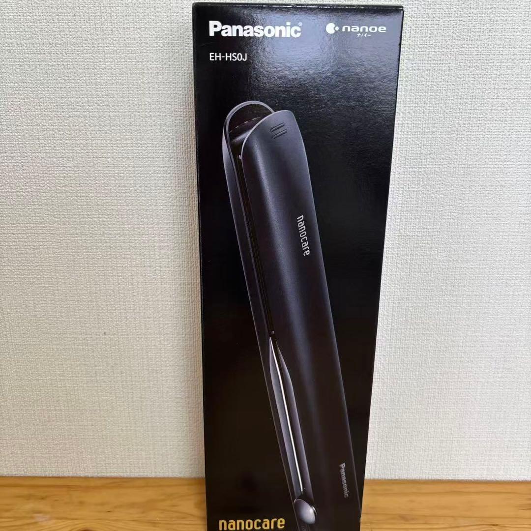 パナソニック ヘアーアイロン 黒 EH-HS0J-K ストレートアイロン nanocare（ナノケア） 黒 EH-HS0J-K [交流（コード