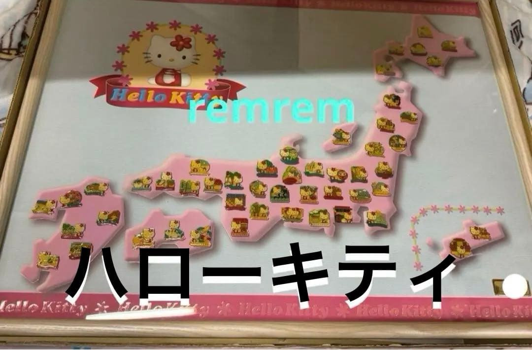 ハローキティ日本地図ピンバッジセットHello kitty レア