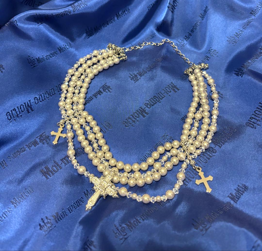 モワティエ M+CROIXパールチョーカー ※注意事項あり※ - メルカリ