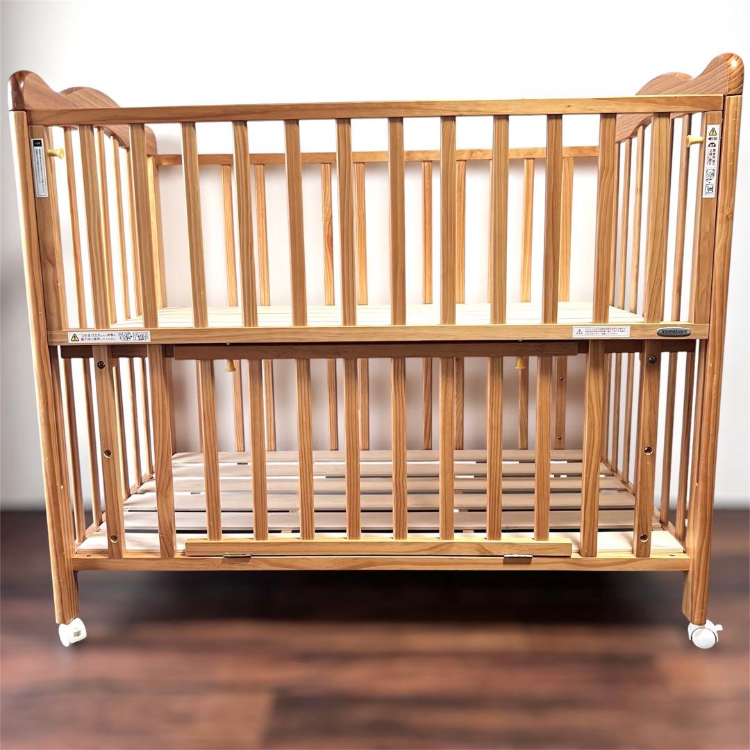大和屋 yamatoya ベビーベッド アネシス ナチュラル - メルカリ