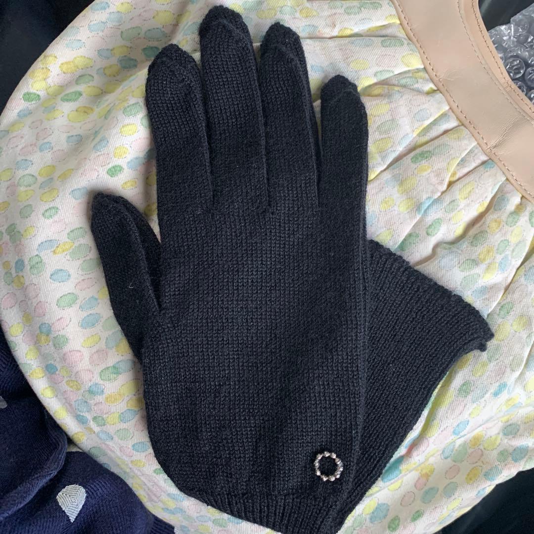 ミナペルホネン手袋 mina perhonen(ミナ ペルホネン)｜【KIDS】lammin手袋 グレー L/ピンク