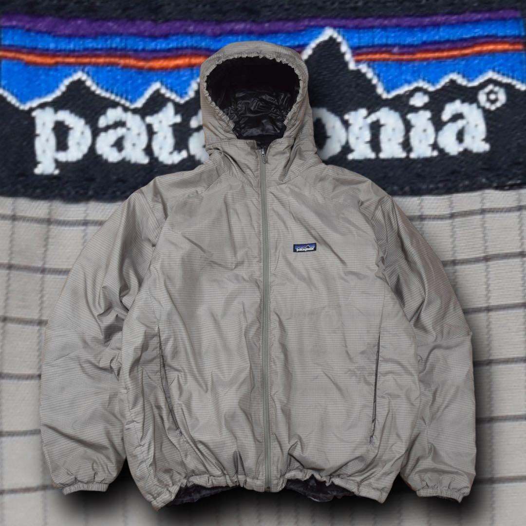 00s Patagonia マイクロパフフーディ ベージュ グラフチェック - メルカリ