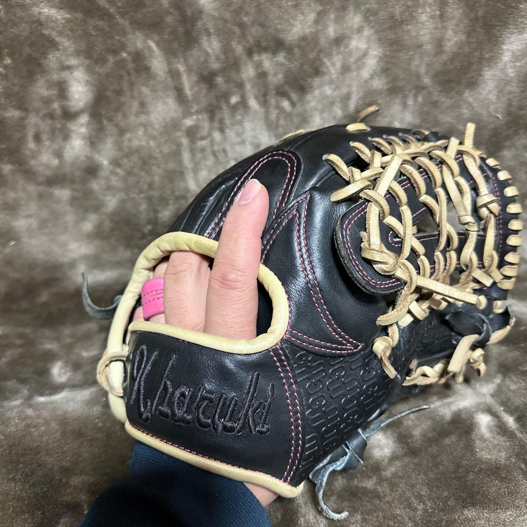 中古】グラブワークス オーダー一般硬式内野用グローブ 薬指リング