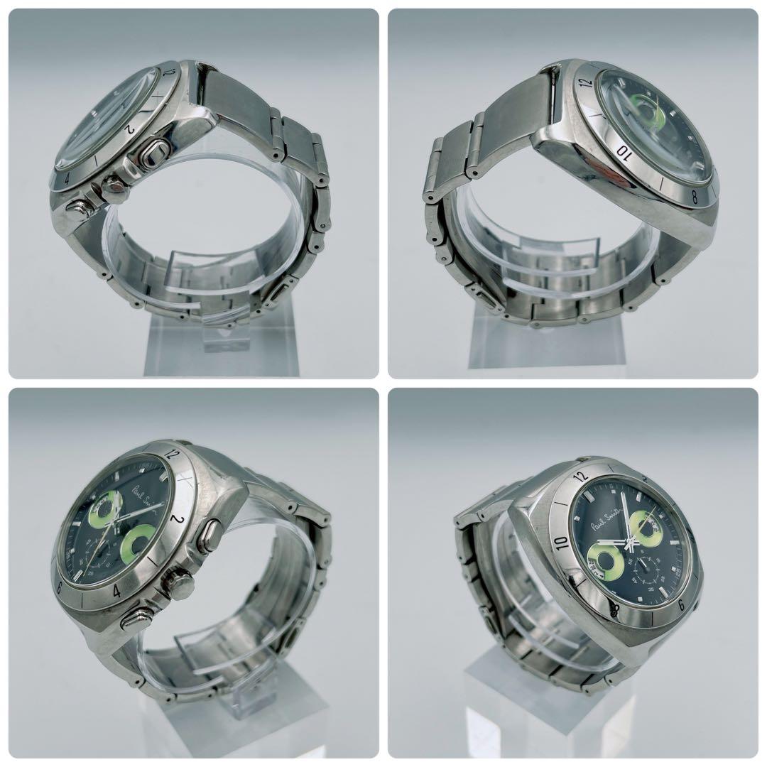 稼働/新品電池】ポールスミス 腕時計 フクロウ ディスクアイズ クロノ