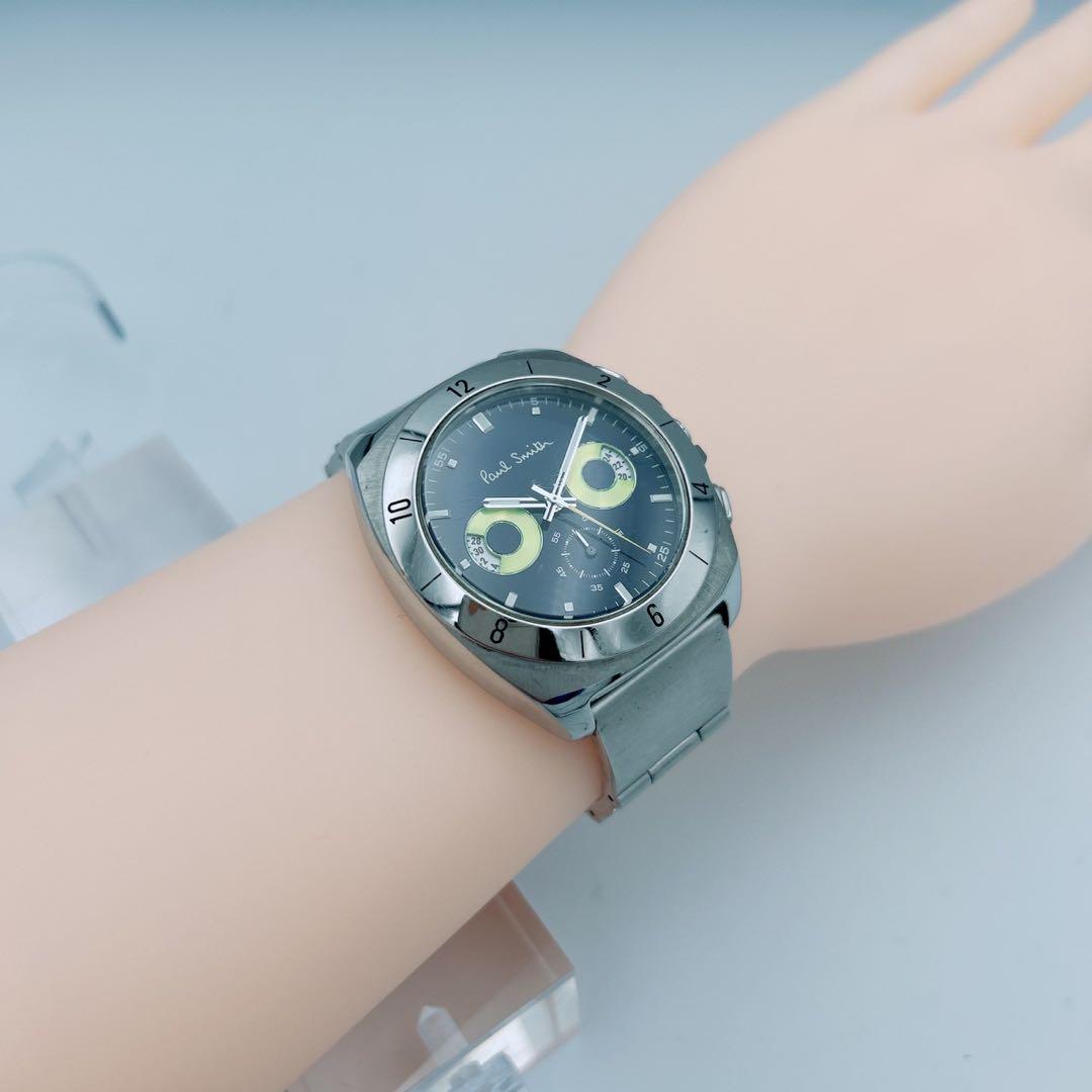 稼働/新品電池】ポールスミス 腕時計 フクロウ ディスクアイズ クロノ