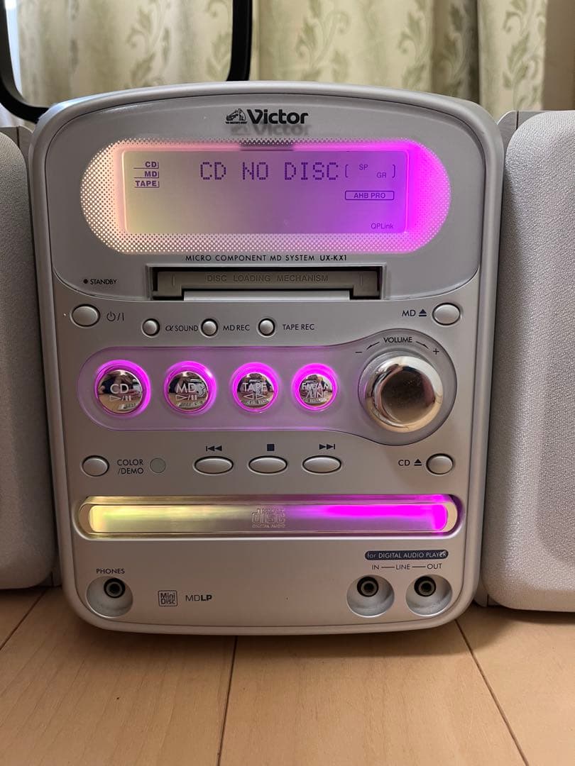 Victor ミニコンポ CD MDプレーヤー ビクター、512MBメモリ内蔵のCD/MDコンポ2モデル