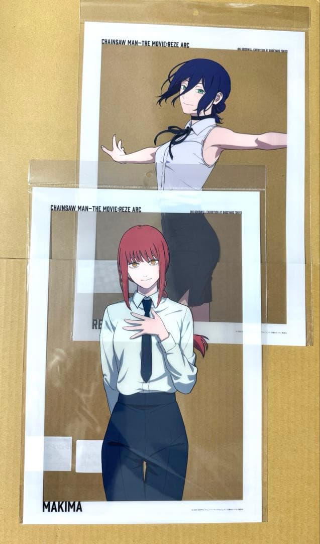 チェンソーマン レゼ篇 ベースヤード A3 クリアポスター レゼ マキマ