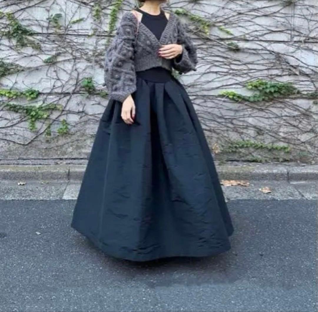 Cygne☆手編みポンポンカーディガン☆ Florent 人気完売カラー☆グレー