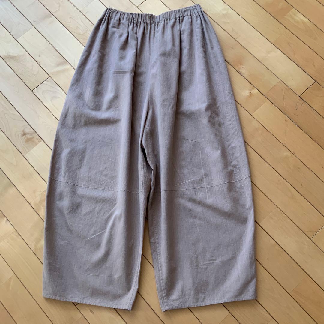 ヨーガンレール 手織 手つむぎ パンツ