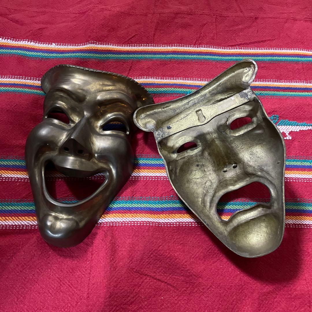 50s ヴィンテージ　ツーフェイス 泣き笑い壁掛け　ウォールデコ　ロカビリー 楽天市場】USA アメリカン 1970年代 ヴィンテージ ツーフェイス