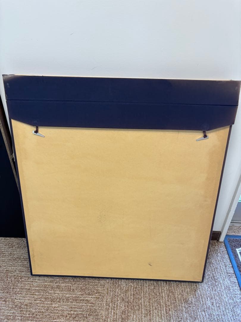 真田重吉画伯『春雪』雪山と城の油彩画 F10 日本画府常任理事　安中文化会会長