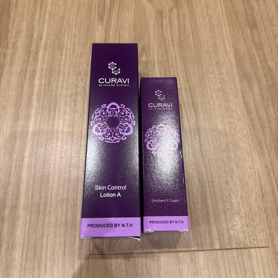 CURAVIスキンコントロールローションA エモリエントR クリーム 2点セット スキン コントロール ローション A – Queens Henna