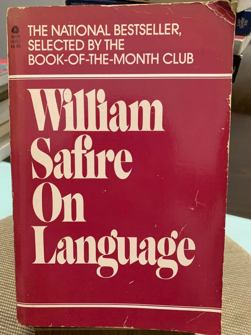 洋書 William Safire On Language On Language: SAFIRE WILLIAM: 9780812909371: Amazon.com: Books