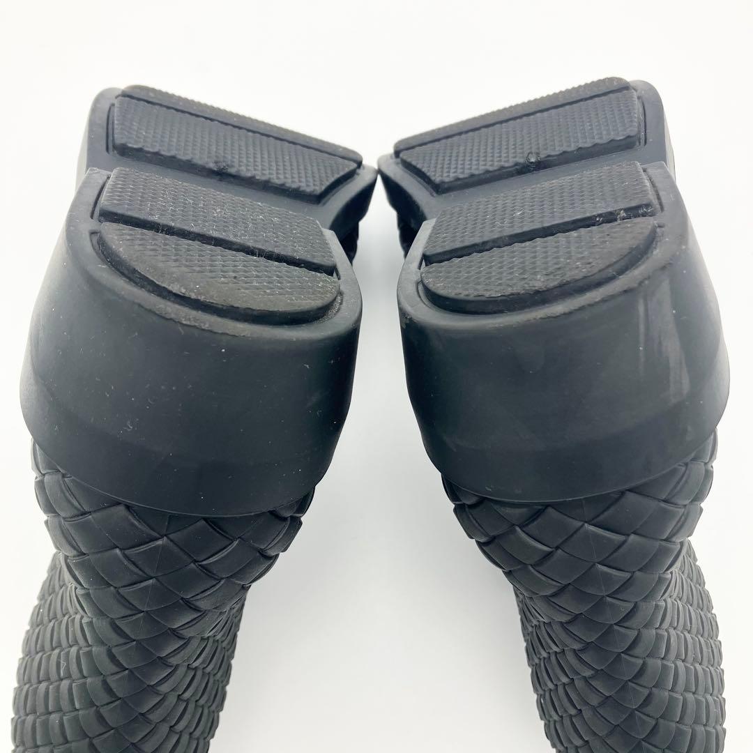 良品 ボッテガ ファイヤーマン ブーツ イントレチャート ラバー 36