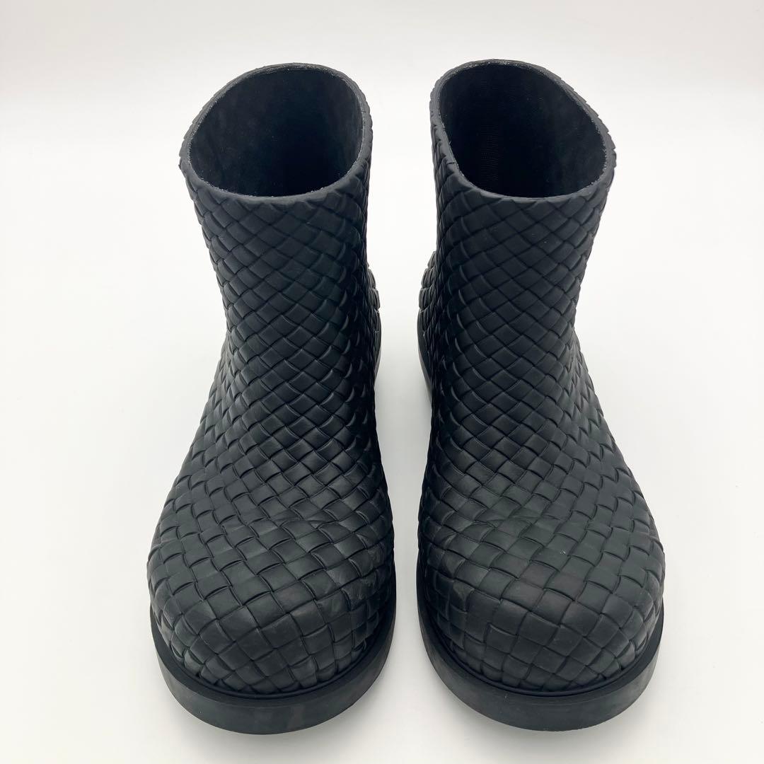 良品 ボッテガ ファイヤーマン ブーツ イントレチャート ラバー 36