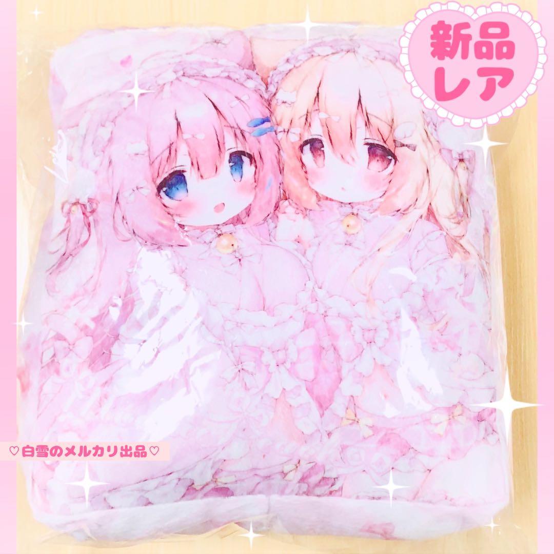 新品C107桃豆こまもちクッションブランケット♥グッズタペストリー