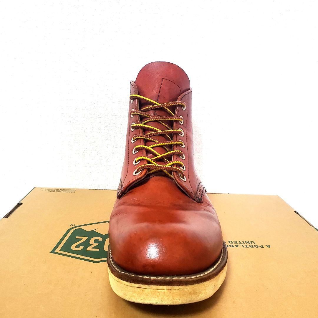 RED WING 8166 サイド羽刻印 8.5D 10年製 赤茶 プレーントゥ