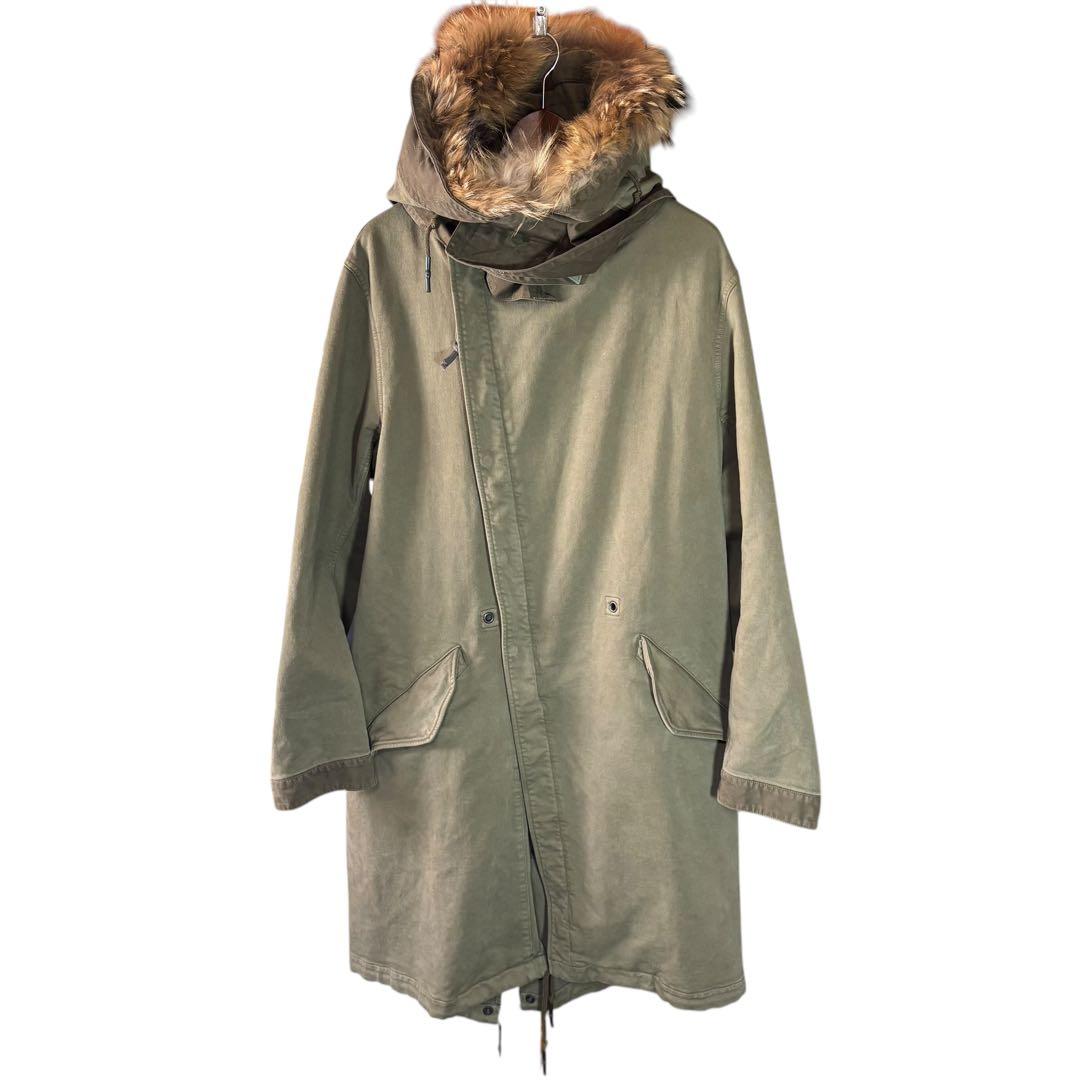 JUN HASHIMOTO ジュンハシモト モッズコート 斜めジップ サイズ5