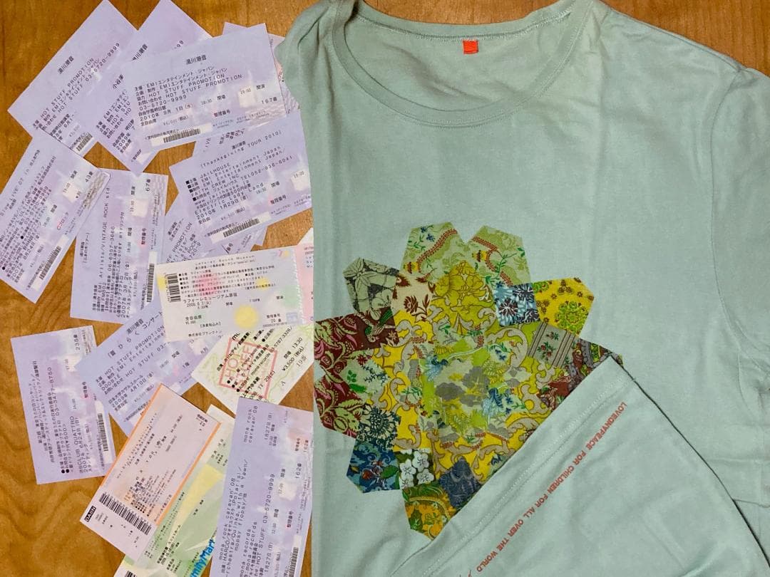 湯川潮音　切り抜き・フライヤー・限定CD＆Tシャツ等セット