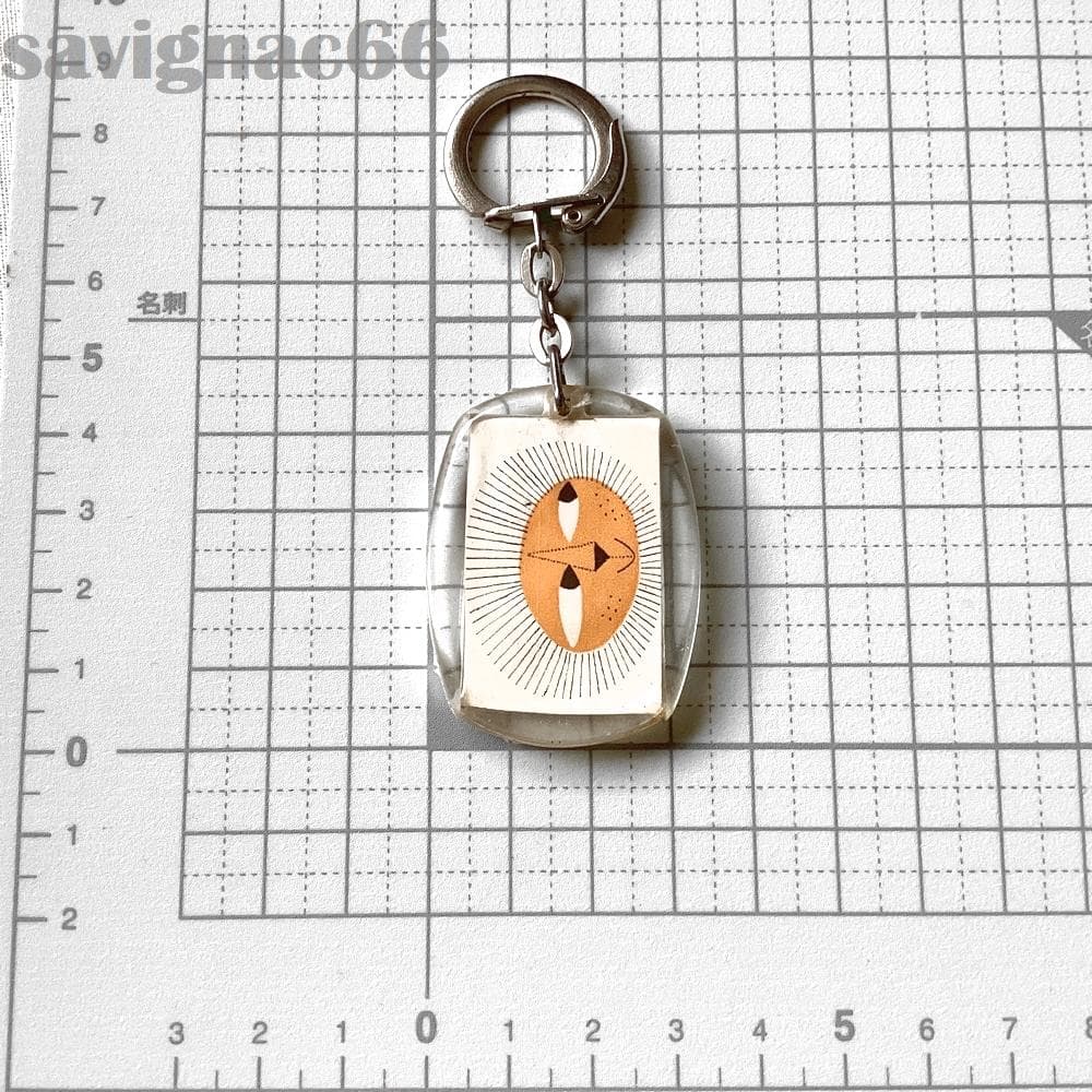 60s フレンチキーホルダー LE PROGRES ライオン 顔 サヴィニャック