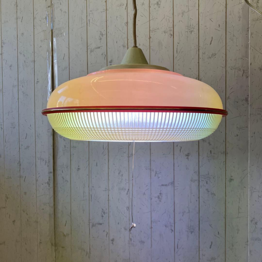 昭和レトロ 松下電工 ラウンド型 ペンダントライト 天井照明 照明器具