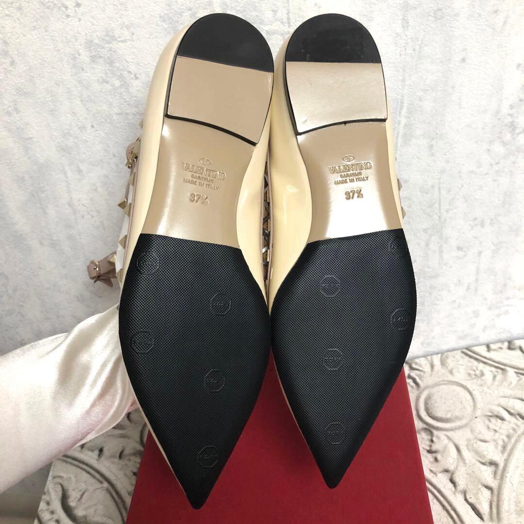 最終値下！VALENTINO ロックスタッズバレリーナ フラットジューズ