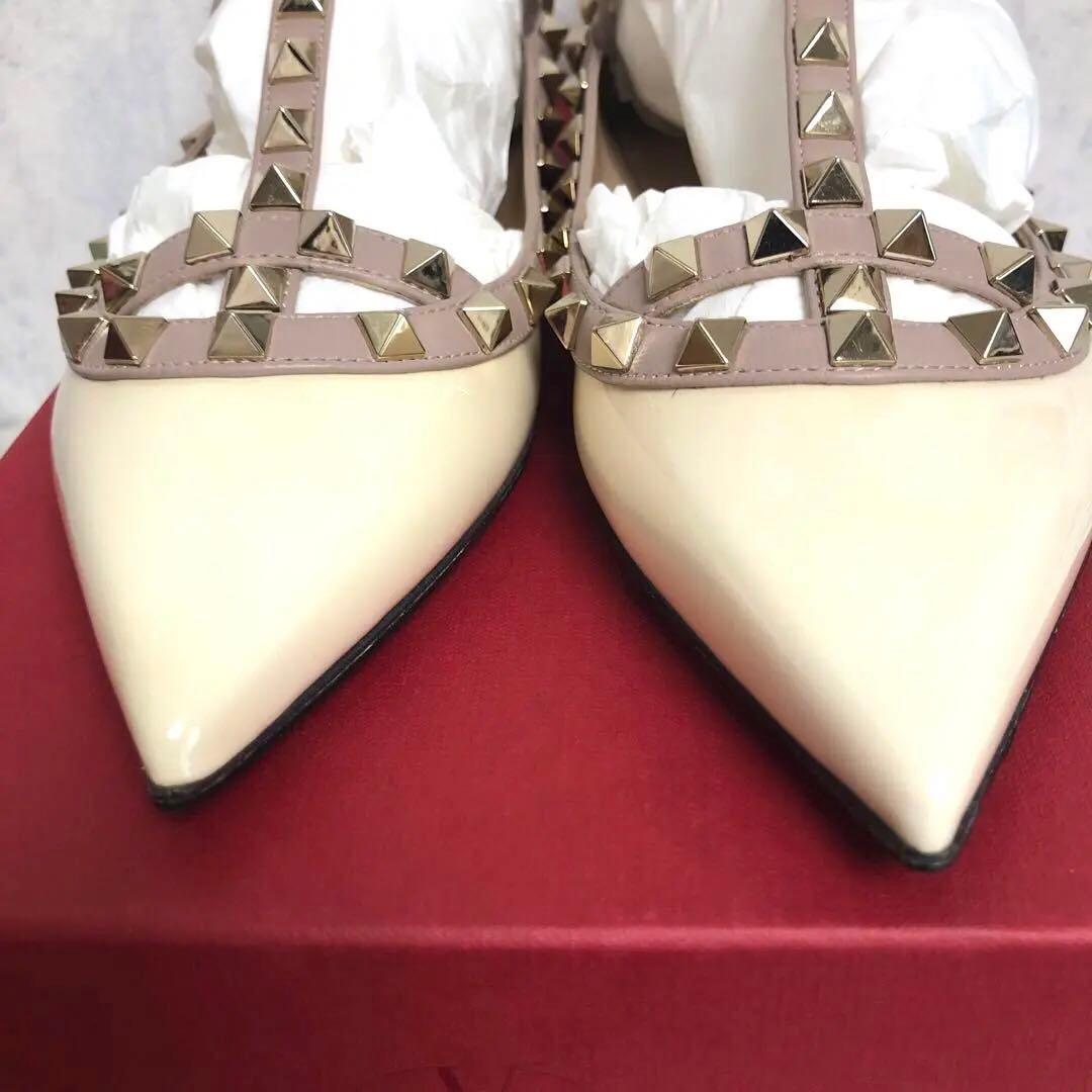 最終値下！VALENTINO ロックスタッズバレリーナ フラットジューズ