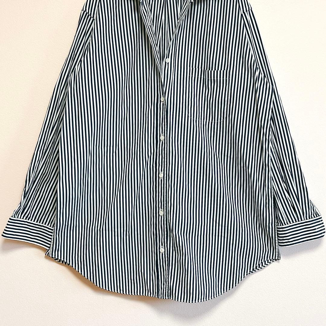 ✨美品✨ミューズ ドゥーズィエムクラス 襟ワイヤー ストライプ ロング