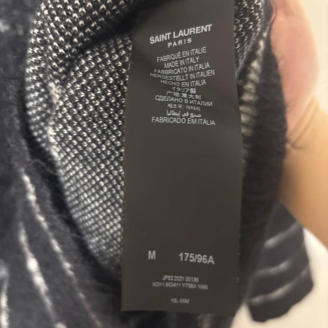 saint laurent ボーダー ニット - メルカリ