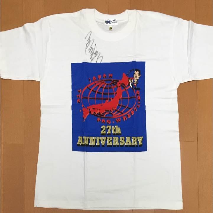三沢光晴 直筆サイン入りTシャツ 直筆Wサイン入り】OCT.11th.1997 三沢光晴vsスティーブ・ウィリアムスT