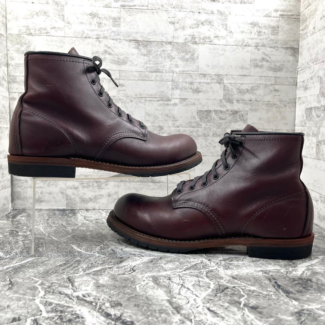 レッドウィング ベックマン US9.5 フラットボックス ブーツ ボルドー