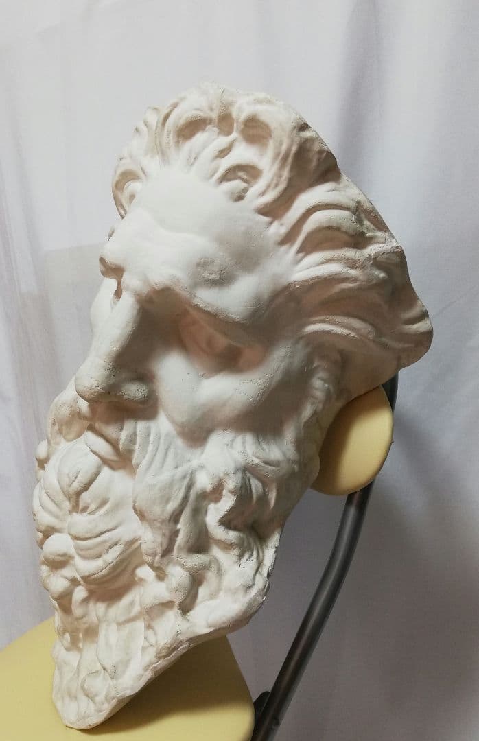 石膏像 モーゼ大顔面 基礎デッサン美大受験 - メルカリ