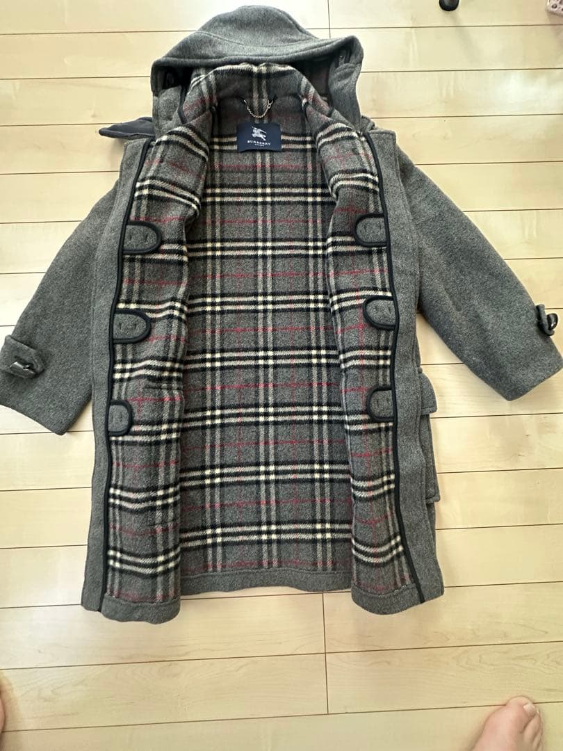 BURBERRY LONDON メンズ ノバチェック ダッフルコート グレー - メルカリ