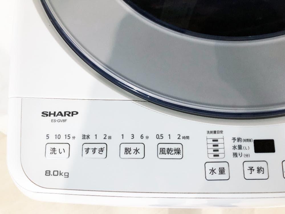 ☆分解洗浄済！22年製☆SHARP 8kg 洗濯機【ES-GV8F-S】G36W - メルカリ