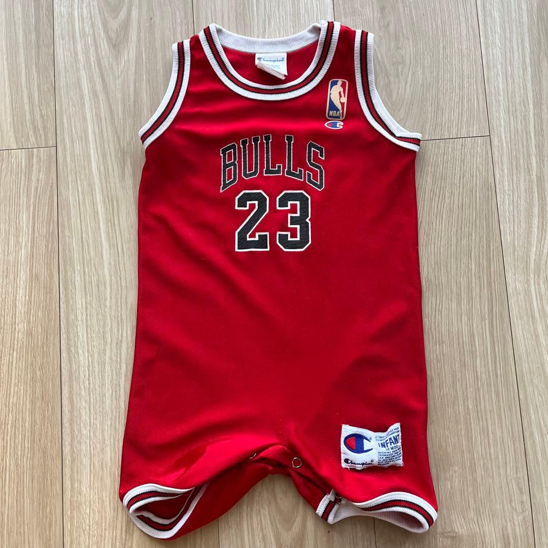 NBA Champion BULLS ブルズ ジョーダン 23 赤ロンパース - メルカリ