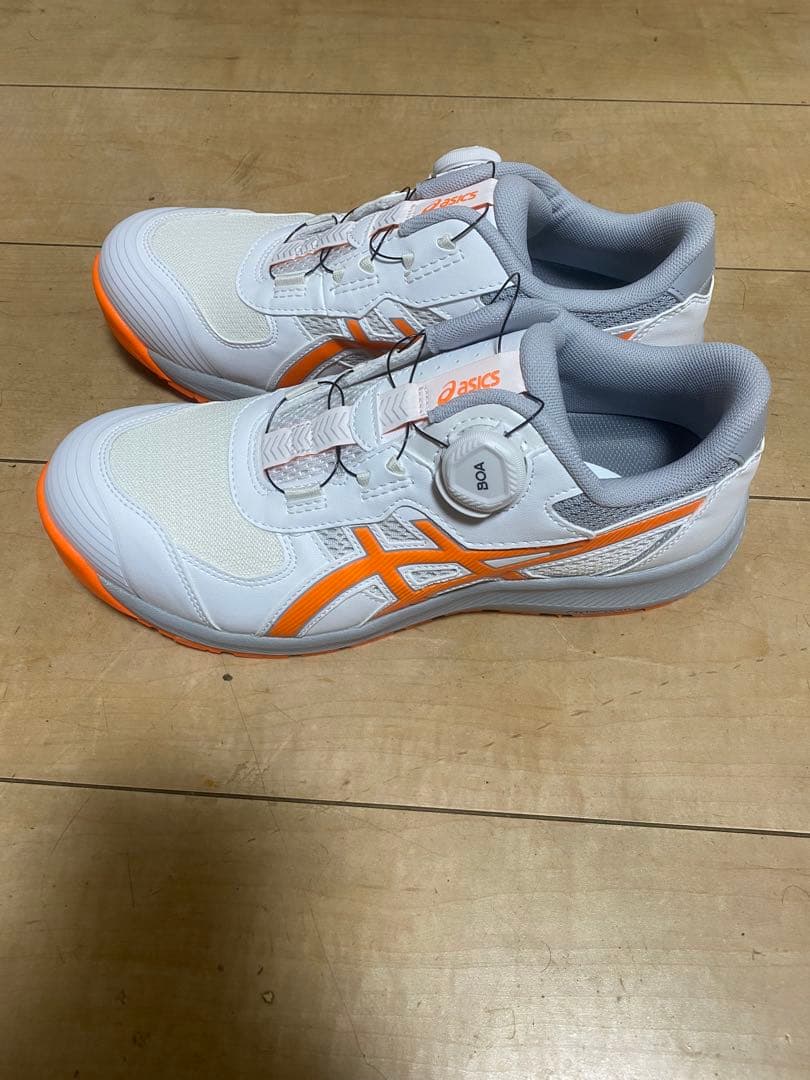 asics スニーカー 26.0 ホワイト/オレンジ ホワイト/オレンジ