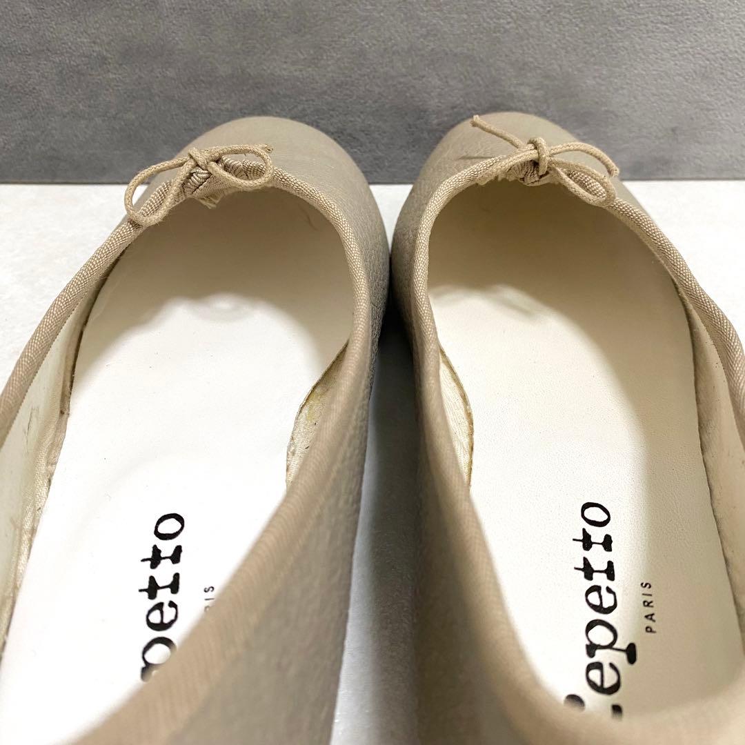 【美品】Lepetto レザー バレエシューズ フラットパンプス 23.5cm