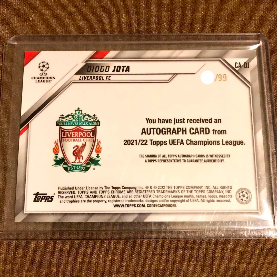 ☆【99シリ】プレミアリーグ ディオゴ・ジョタ 直筆サイン リバプール