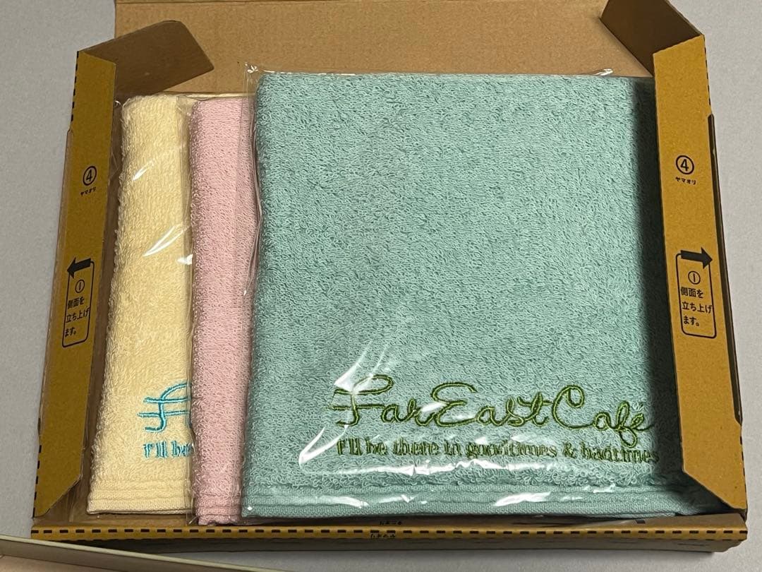 小田和正さんFAR EAST CAFE 今治織大きめハンドタオル3枚組新品未開封