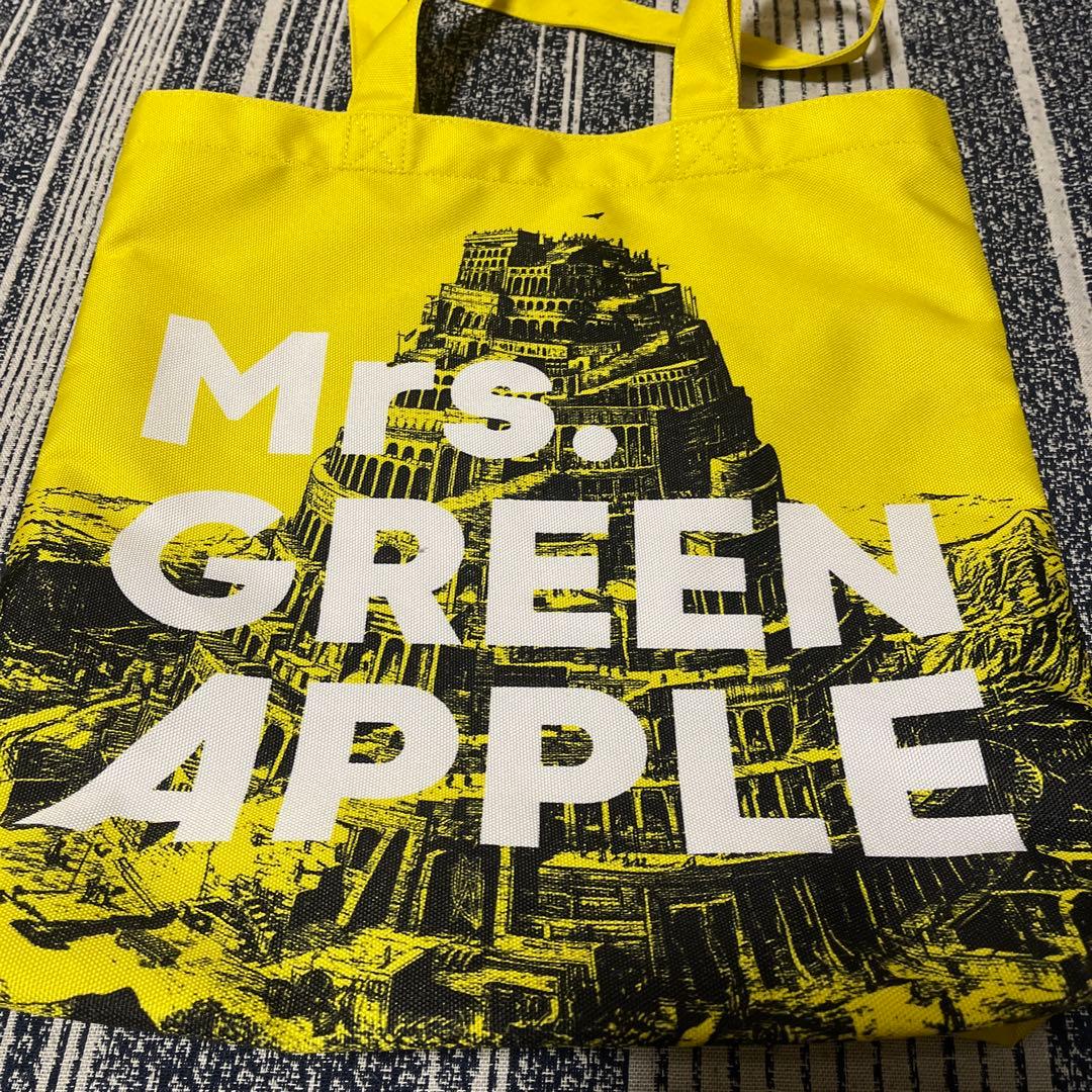 Mrs. GREEN APPLE バベルの塔 トートバッグバッジくじ景品銀テ2種